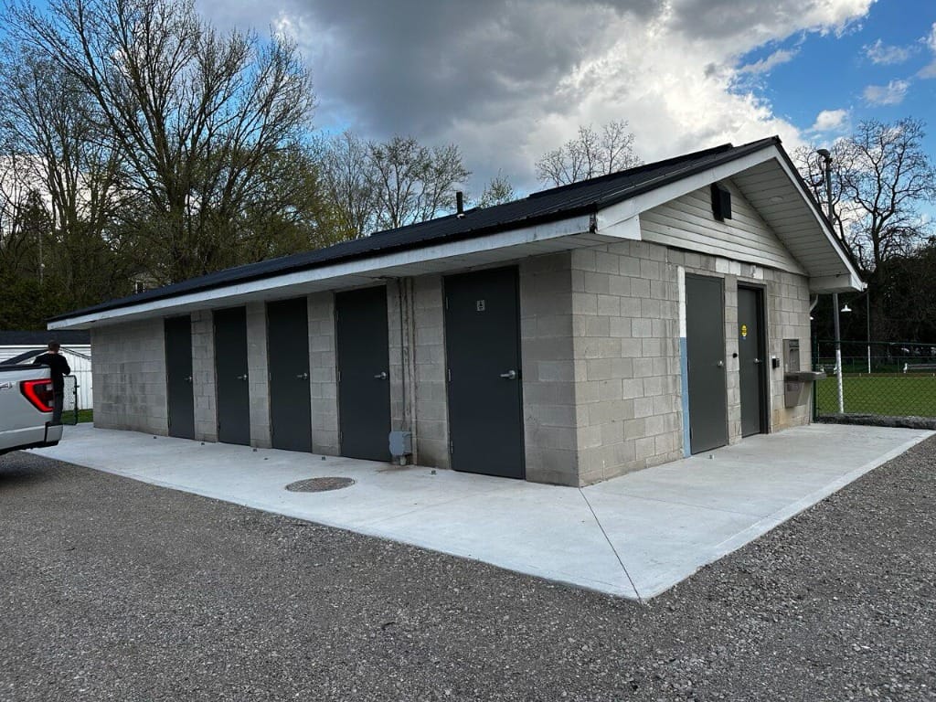 Milt Dunnell Field Washroom - Completed Exterior